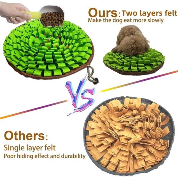 Pet Snuffle Mat for Dogs,Interactive Feed Puzzle for Boredom,Encourages Foraging - Picture 6 of 7